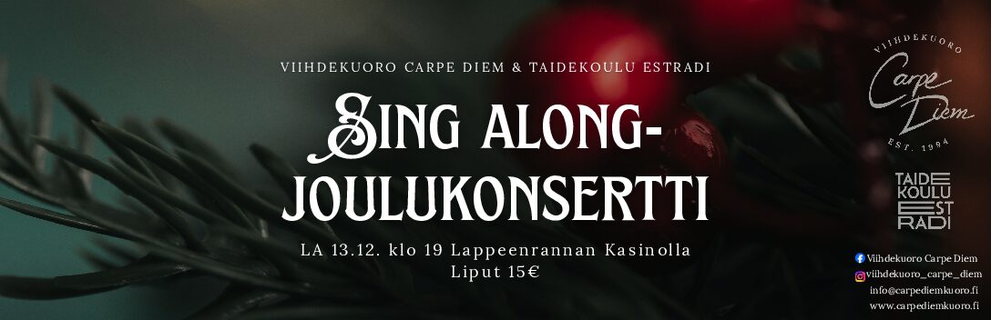 SING ALONG-joulukonsertti